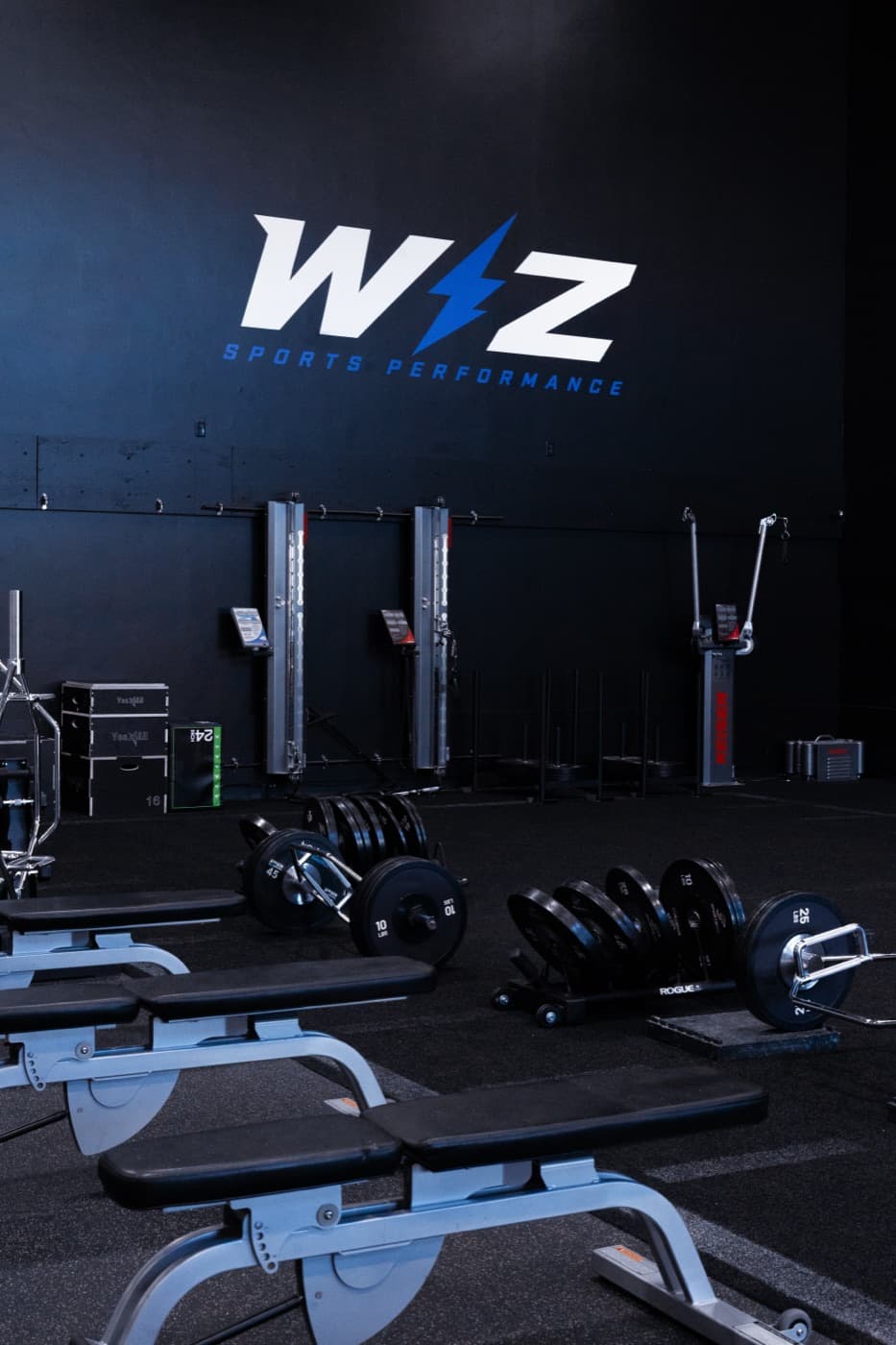 Inside the WIZ Sports Performance training floor
